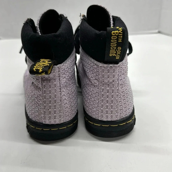 Dr. Martens Maelly Padded Collar Boot Lace Up Shoes Light Purple Waffle Size 5 - Picture 6 of 9